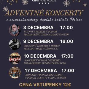 Adventné koncerty v Orlovom